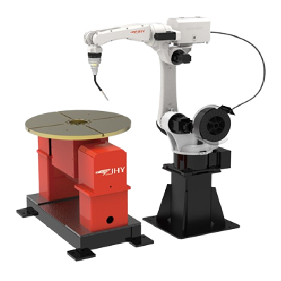 China Manufacturers 6 Axis Automatic Mig Welding Robot Workstation With 2 Axis Positioner